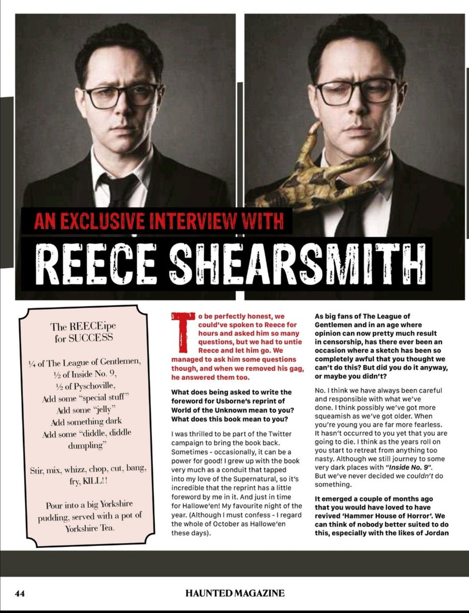 thehauntedguy's tweet photo. #haunted24 is out now in Print at https://t.co/umXTPkf4d9 and available in the App stores. This time there's a couple of extra pages on the app that we couldn't quite squeeze into the mag. For app links visit https://t.co/xUw21rziGu #dontbenormal https://t.co/Lb6EI0FDjo