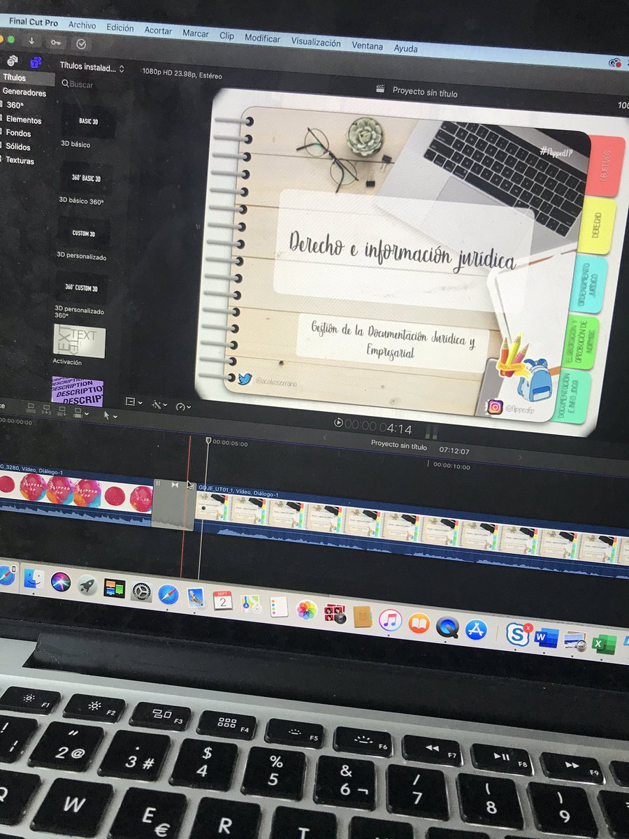 acalvoserrano's tweet photo. #newchallenges para #curso1920 haciendo atractivo el #derechoadministrativo para #fp con #flippedclassroom #finalcutpro #ipad #macbookpro #keynote #appleeducation #ade2019 #soydelafp #innovation #creatividad #flippedfp https://t.co/nmEiMRkdFn