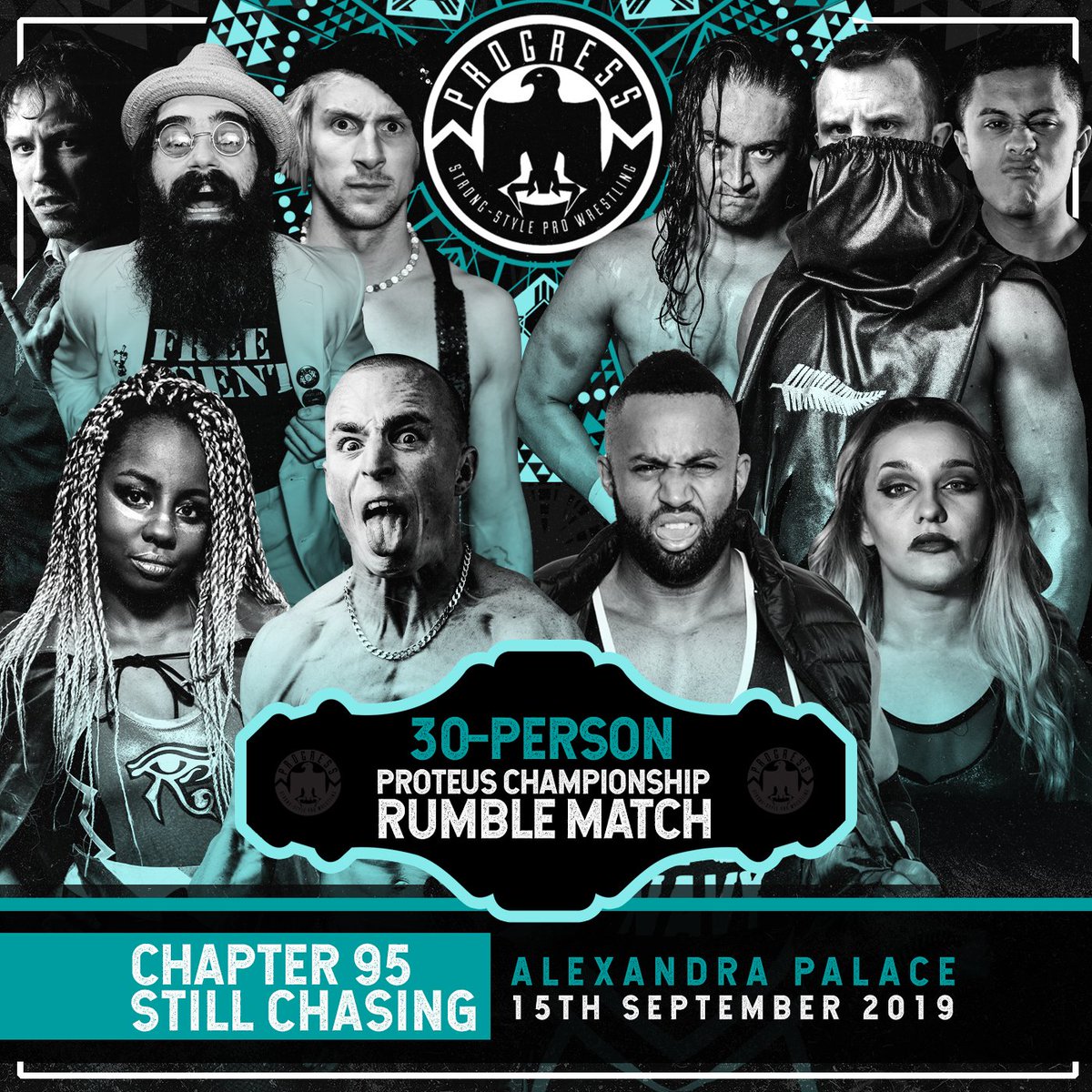 ThisIs_Progress's tweet image. #Chapter95: 1st TEN entrants into the #ProteusRumble are: 
#DnotR @SpikeTrivet1 @ChuckMambo @TheBillEaver 
#SPPT @Travis_BanksPW @PureTKC @NIWA_pro 
@chakarawrestler 
@PR_WRESTLING
@RoyJohnsonYeah 
@DaniLuna_pro 
15th Sept at @Yourallypally.  
🎟 buytickets.at/progresswrestl…