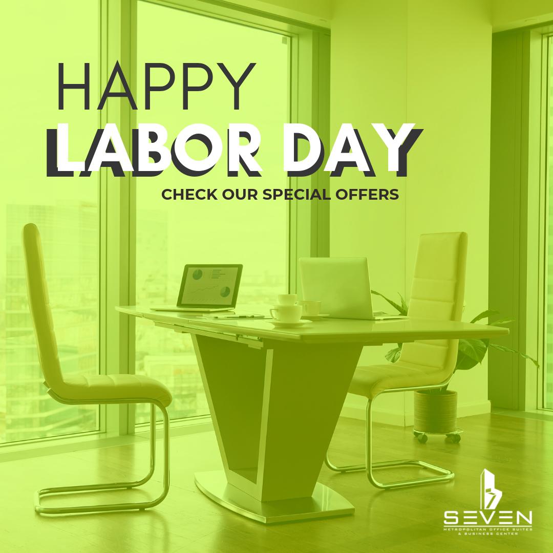 SevenMetSuites's tweet photo. Special Labor Day

✅ Virtual Office: 2 months free with contract 12 months.
✅ Physical Office: 1 month free with contract 12 months.
✅ Conference Room: 10% discount.

OFFER until september 30!

#SevenMetSuites 🏢
📞 +1 786.502.3220
Info@sevenmetsuites.com
#Miami #LaborDay https://t.co/AOaeQXz1zr