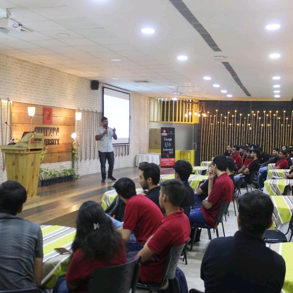 cammykamal's tweet photo. Google I/O Extended 2019, A Event organised by Developer student club Chitkara conducted on 23 August, 2019. Talk covered all the new features in Google Assistant.

#actionongoogle #aogdevs #googleassistant

@ActionsOnGoogle @chatasweetie @GoogleDevExpert @sidagarwal04 https://t.co/MQuBiinxS2