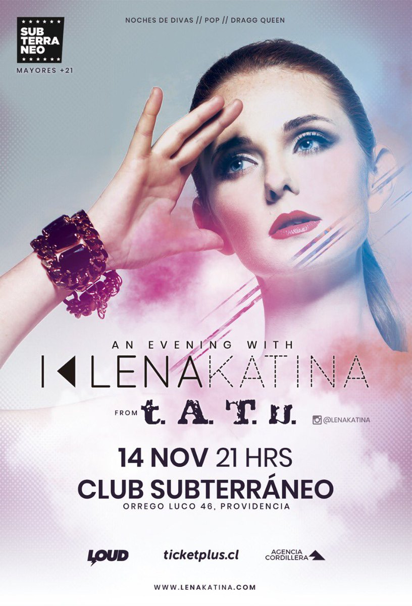 14 November 2019 - Santiago, Chile - Club Suterraneo
#chile #lenakatina #tatu #mono #santiago
