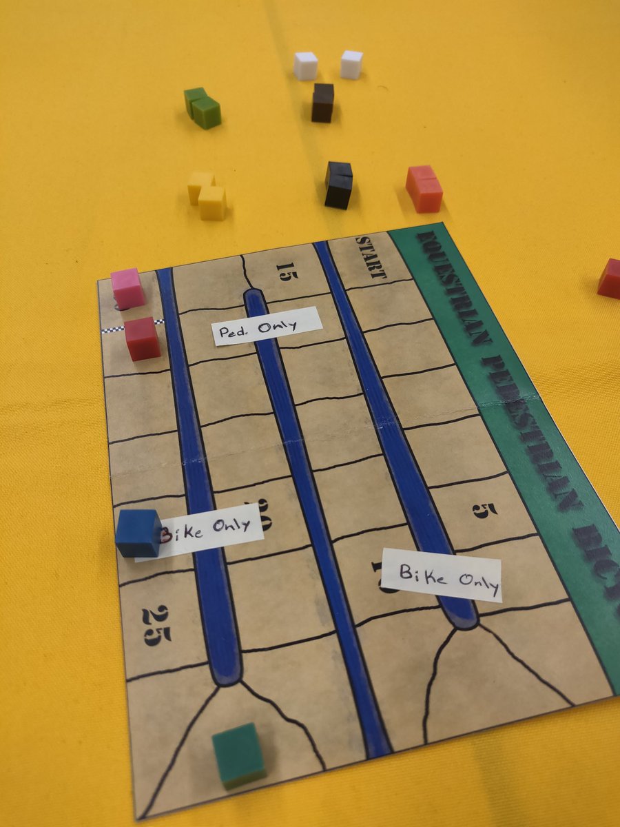 playtestNW's tweet photo. Yes we're back. Back again... playtesting on the 5th floor of the Regency until 6pm. Pics include games you can play from 10am-2pm today #EquestrianPedestrianBicycle by @HyperEnter #Minersofthe9thNebula by @Drawnonward and #GrimGears https://t.co/CUZC8XsDMc