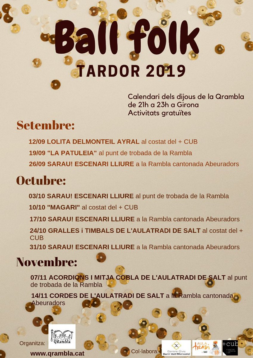 Tardor 2019 #ballfolk #QRambla #Girona