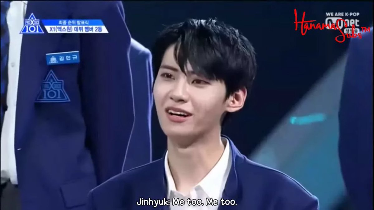 He apologized to WS for not 'staying with him all the way as he promised'. Wooseok responded with 'Jinhyuk-ah, thank you for coming into my life, i love you' & JH mouthed back 'me too'. Many cried for him but alas, an 8-month-long trial of endurance had finally come to an end.