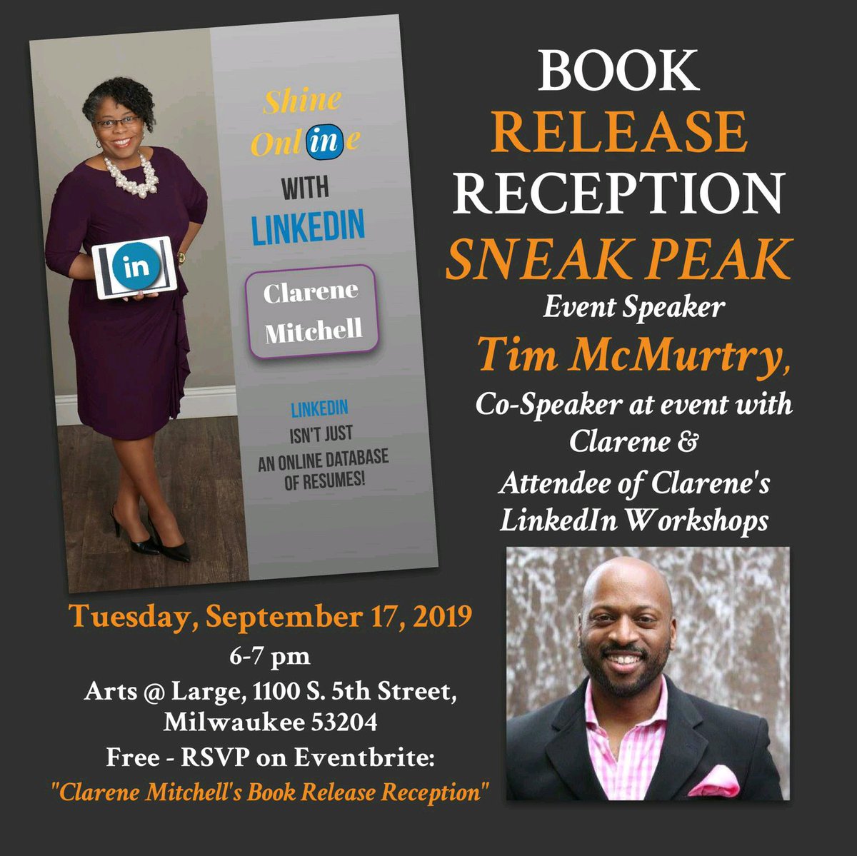 In early 2000, Tim McMurtry and I were working on opposite ends of the 2nd floor of City Hall. Fast track to the fall of 2018, Tim &amp; I were speakers for <a href="/DisruptMKE/">Disrupt Milwaukee</a>. He has since attended my #LinkedIn workshops. 

~ #BrandingActivist 
TCM Communications LLC

#ShineOnlineBook