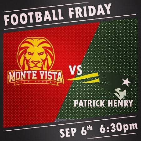MVHSMonarchs's tweet photo. The #mightymonarchs travel to Patrick Henry this Friday. 🏈 Kickoff is at 6:30pm, dont be late! #monarchstrong #mvhspride https://t.co/gCQZpX8Vps https://t.co/DNJiWVK2Jt