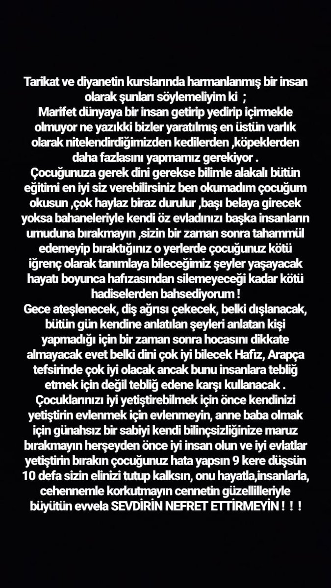 caglanrds's tweet photo. Çocuklarınızı başkalarının umuduna bırakmayın ! ! ! #fıkıhder https://t.co/V8fUqEiGP3