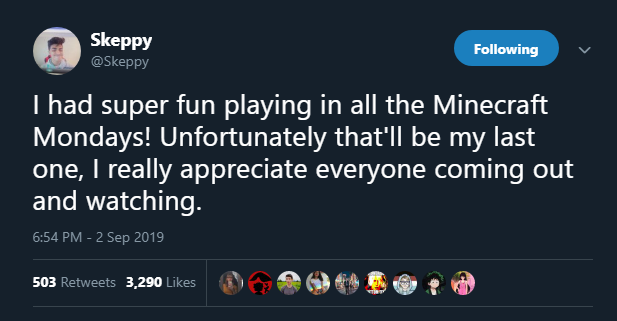 ramdroids's tweet photo. collection of mcyters dropping out of minecraft monday! keep them coming! https://t.co/BAYnSp8PkT