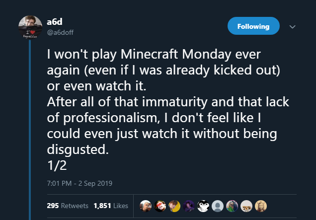 ramdroids's tweet photo. collection of mcyters dropping out of minecraft monday! keep them coming! https://t.co/BAYnSp8PkT
