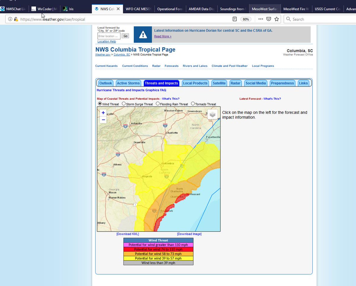 NWSColumbia's tweet photo. In case you haven't checked it out yet, to stay up to date for local information, check out our Tropical Weather Page:

https://t.co/lWfMQ3Dtmk https://t.co/xsjC4HgV1e