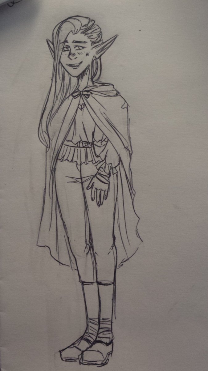 tsunde_rae's tweet photo. Elves = fun to draw.
#traditionalart #elf5e #DND https://t.co/DeUiZ8ONLs