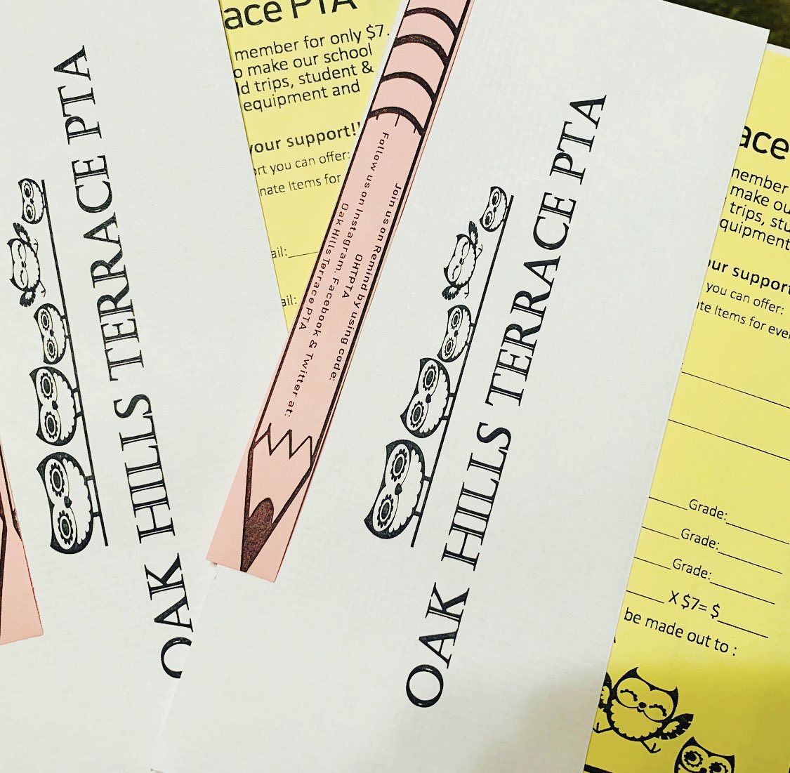 ohtpta's tweet photo. Just a reminder that PTA forms should be going home this week! The PTA looks forward to your support! 🍎🦉✏️ #OakHillsTerraceElementary #OHTPTA https://t.co/uFs8QpoNa6