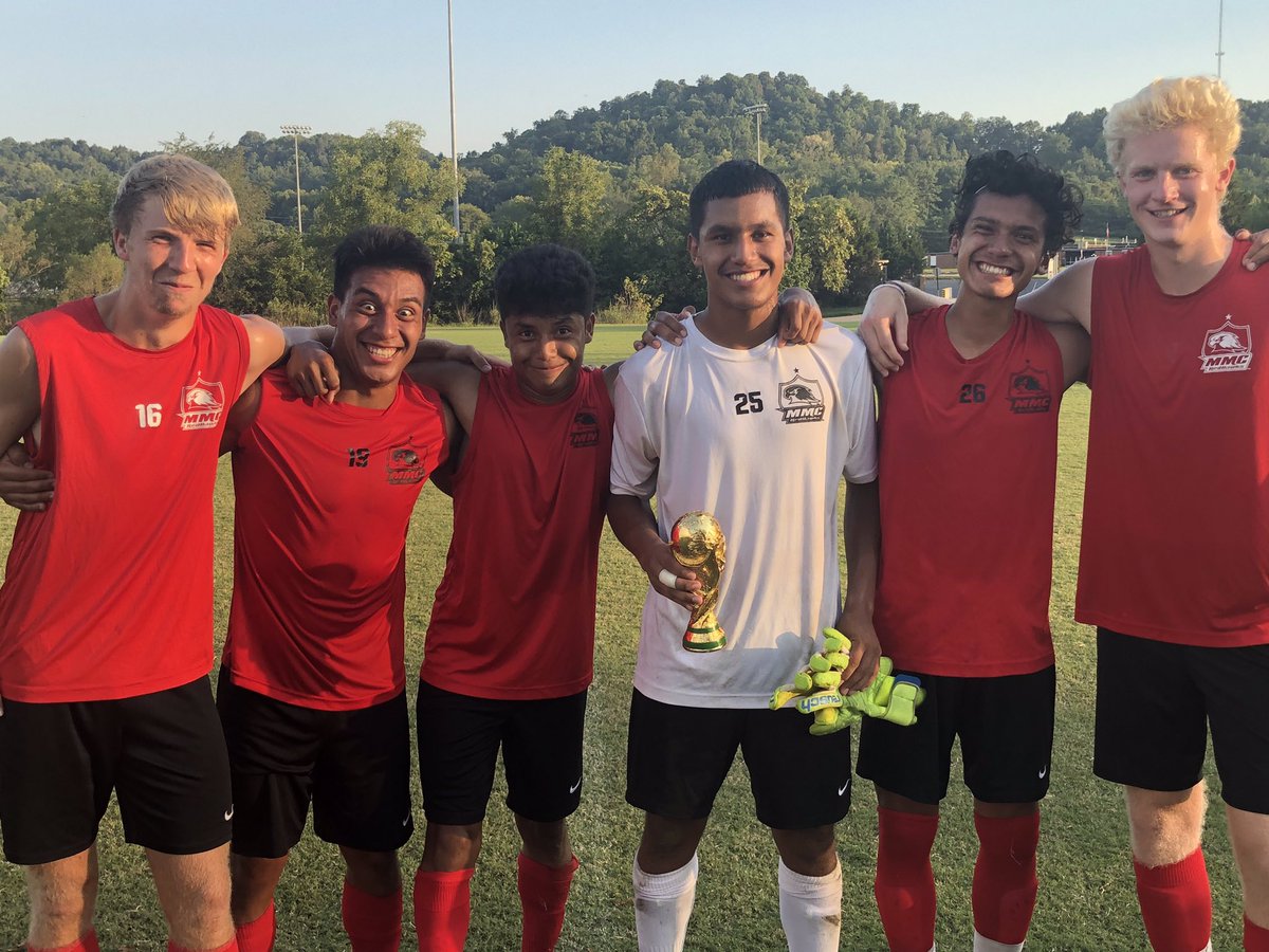 UTSMensSoccer's tweet photo. First #TournamentOfClasses of the year and the #sophomores take the trophy with Juan as the GK champ🏆⚽️ #GoRedHawks https://t.co/o97p6ZFQEm