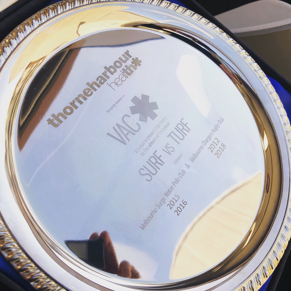 We’re dusting off the silverware in preparation for #SurfVsTurf 2019 this Saturday between <a href="/MelbourneSurge/">Melbourne Surge</a> &amp; <a href="/MelbChargers/">Melbourne Chargers</a> at The Laird. Come support these two LGBTIQ+ clubs for this GENDER INCLUSIVE fundraiser. facebook.com/events/4790881…