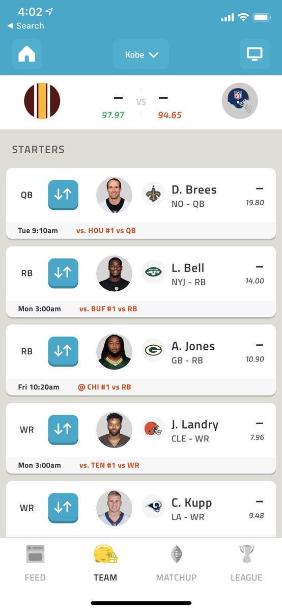 gusvardy's tweet photo. @NFLFantasy https://t.co/O5fKsRGDy0