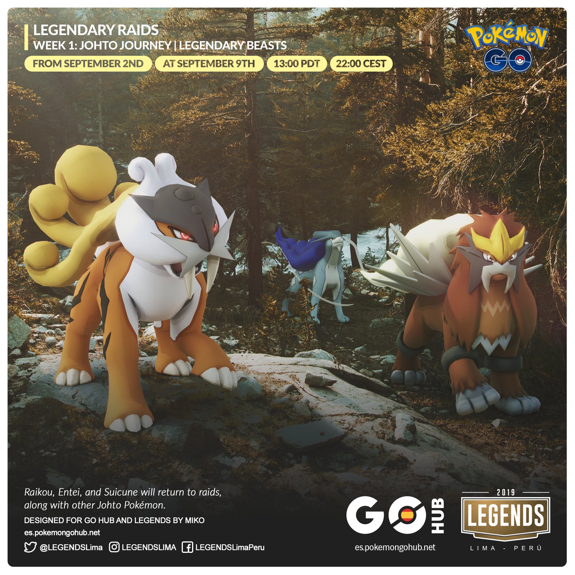 Pokemon Go Legendary Raids: Raikou, Suicune, Latias, Latios, & more!  $20/hr. ✨💯