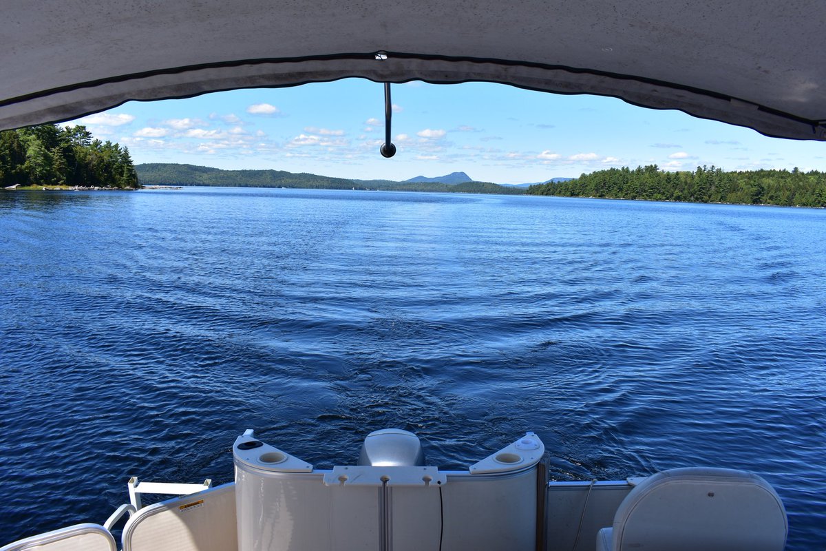 HoltaVision's tweet photo. Shout out to outstanding Captain @HansonTodd and first Mate Sue for showing us the magic of Sebec Lake... #ChickenCove #Borestone https://t.co/tNEcP9uAVz