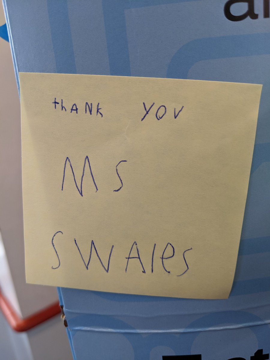Anseis's tweet photo. Thank you Ms. Swales! #thankateacher #sweepstakes @StaplesStores https://t.co/elMu8juTCb