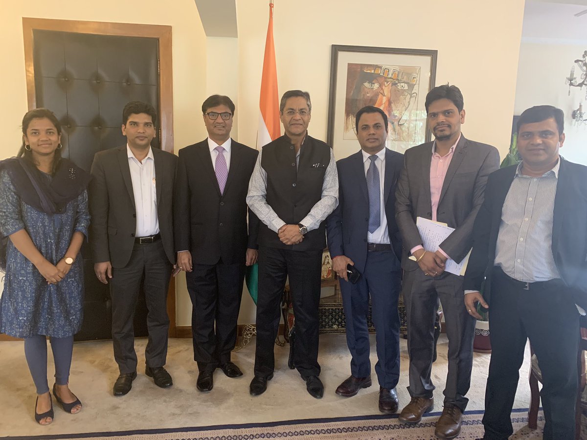 India in México (@indembmexico) on Twitter photo Connecting the community!
Board members of <a href="/IndianAssoMex/">Indian Association Of Mexico ( IAM )</a> had a productive meeting with Amb. <a href="/VohraManpreet/">Manpreet Vohra</a> regarding their action plan and various outreach initiatives by <a href="/MEAIndia/">Randhir Jaiswal</a> on 2 September. @OIA_MEA Connecting the community!
Board members of <a href="/IndianAssoMex/">Indian Association Of Mexico ( IAM )</a> had a productive meeting with Amb. <a href="/VohraManpreet/">Manpreet Vohra</a> regarding their action plan and various outreach initiatives by <a href="/MEAIndia/">Randhir Jaiswal</a> on 2 September. @OIA_MEA