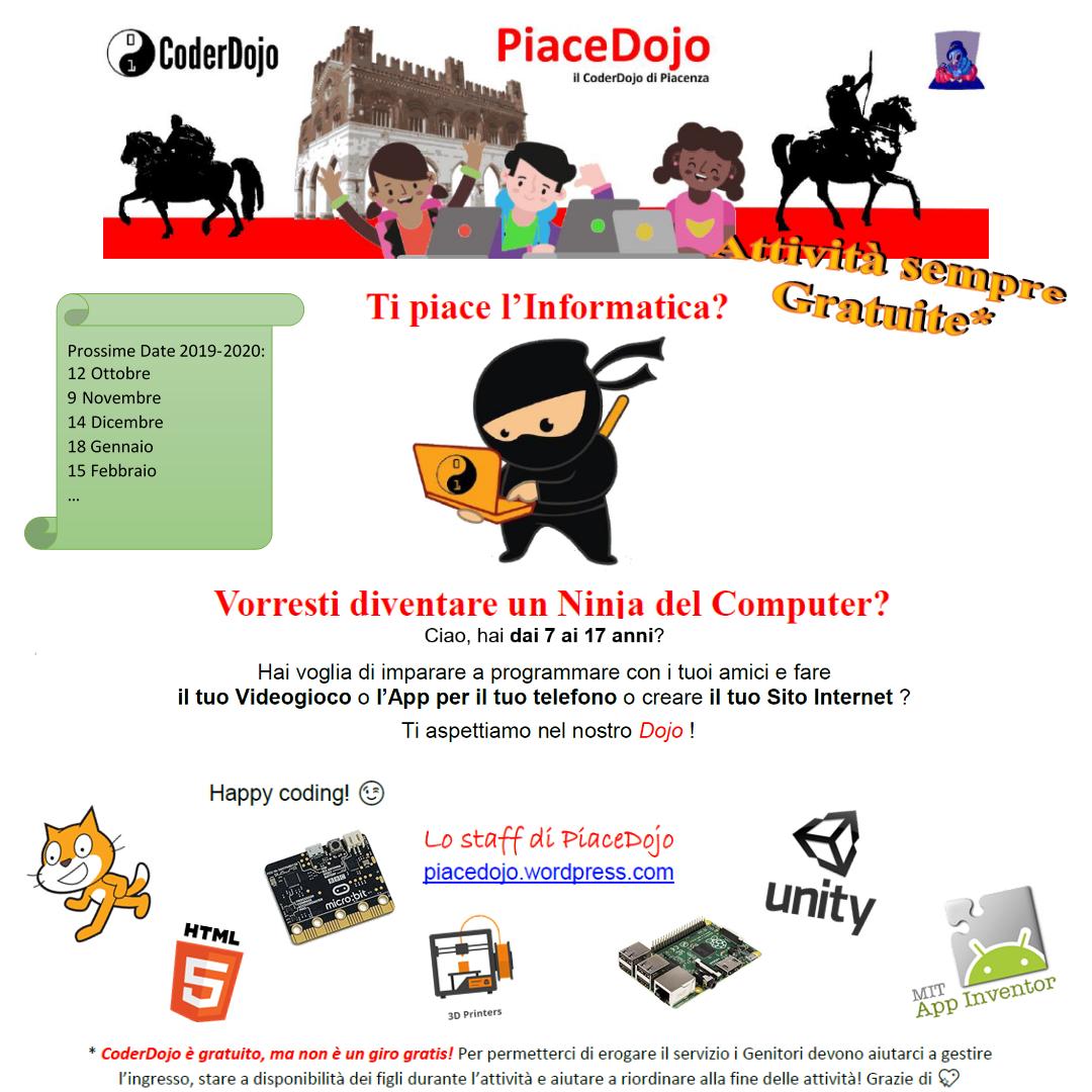 PiaceDojo's tweet photo. Pronti per le prossime attività?
Ci siamo quasi!

Segnatevi le seguenti date:
Sabato 12 Ottobre
Sabato 9 Novembre
Sabato 14 Dicembre
Sabato 18 Gennaio
Sabato 15 Febbraio

#piacedojo il #coderdojo di #piacenza https://t.co/Sq6BT30eHa