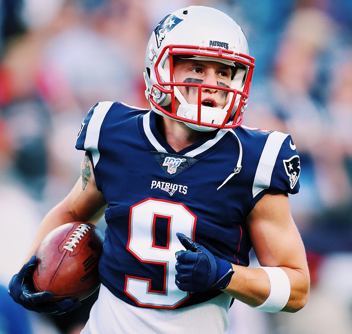 Is Gunner Olszewski the next Patriots underdog story?

◽️ Undrafted
◽️ Bemidji State (D-II)
◽️ Converted from CB to WR
◽️ Barely played WR before
◽️ Saw some 1st-team camp reps 
◽️ Reps at returner, RB, CB
◽️ Told he was waived before Pats made a trade