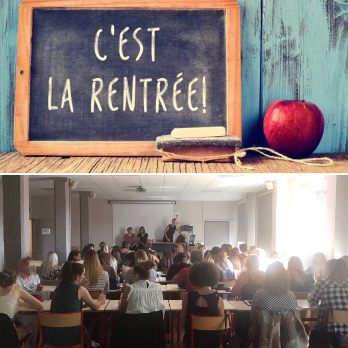 Natfab1's tweet photo. Aujourd’hui c’était la reprise pour les élèves AP.
Et vous c’était comment la #rentrée ?

Bonne rentrée à toutes et tous !!!#IFAP #Lunéville https://t.co/I0hxLYY7zU