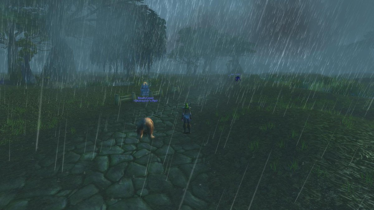 ClaireMears90's tweet image. I feel like I'm in a British Summer Storm not the Wetlands in a game. #WoWClassic #Weathereffects