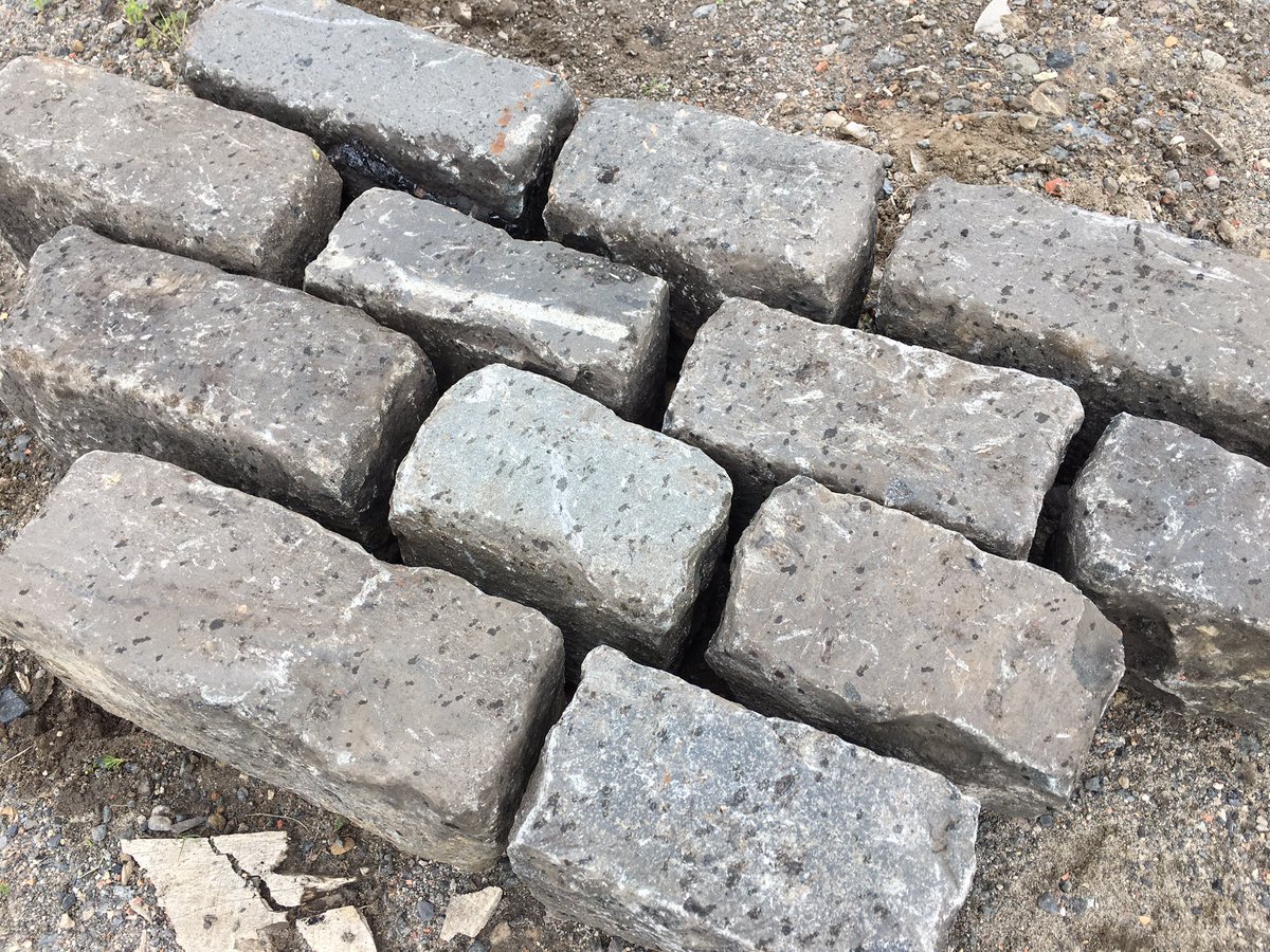 Anyone looking for #reclaimed #whinstone #setts #tradstocks have stock of these at both our #Thornhill and #Westwood depots. Contact info@tradstocks.co.uk for mor information