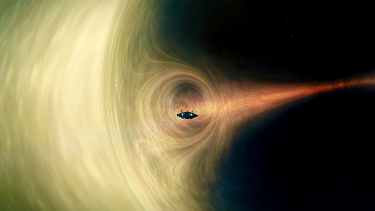 Niibl's tweet photo. Day 353 - Expedition Aqua
Me alone in the Black
Though previously charted, and sourced direct from the Codex, a black hole with the galaxy's core as a backdrop.
Only got to 136Km out, not to the matter exclusion zone...
@EliteDangerous
@GalPhotoED
#EDPostcards
@MissionFarsight https://t.co/CdI08edgJQ