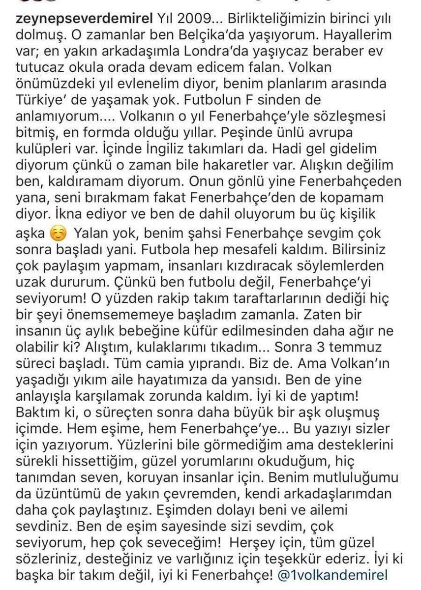 FrkMrXe's tweet photo. Vay be okurken içim bir tuhaf oldu gerçekten Fenerbahçelilik çok farklı bir duygu iyiki bu takıma aşığız ve iyiki volkan bizim kaptanımızdı Seviyoruz sizi Demirel ailesi... #birvolkandırfenerbahçe https://t.co/gMqkb8o3QJ