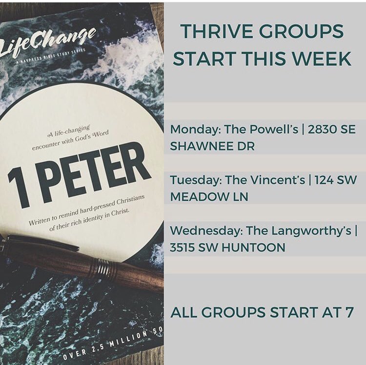 ChallengeWU's tweet photo. Thrive group start this week here’s a list of the times and places we will be meeting! If you haven’t connected with a thrive group yet slide into our DM’s and we will get you connected! 😁👍🏽 https://t.co/UKqaqzaj3p