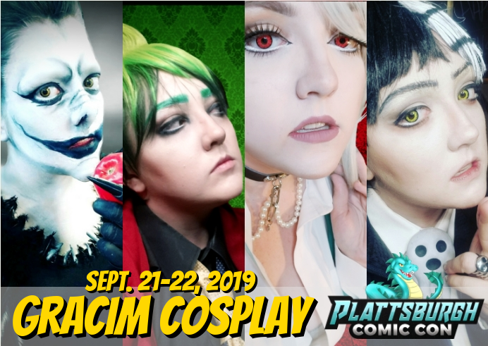 PlattsburghCC's tweet photo. @gracimcosplay Cosplay guest star and cosplay judge coming to Plattsburgh Comic Con Sept. 21-22, 2019!
GET TICKETS TO THE SHOW NOW: https://t.co/r4OFtfEA53 https://t.co/V5zk7Jm29p