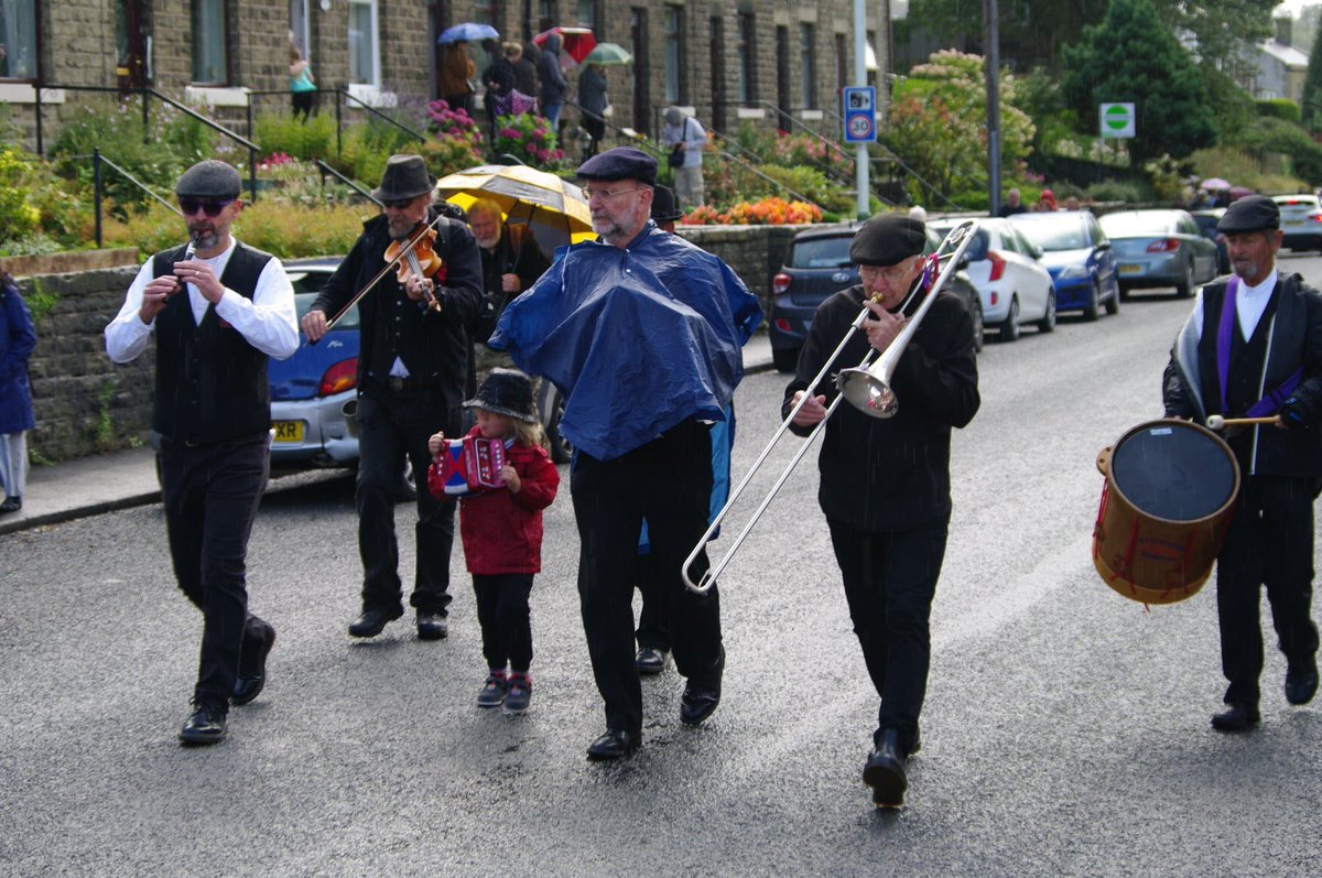 A mixture of sunshine &amp; showers at Whitworth Rushcart on 1st Sept 2019