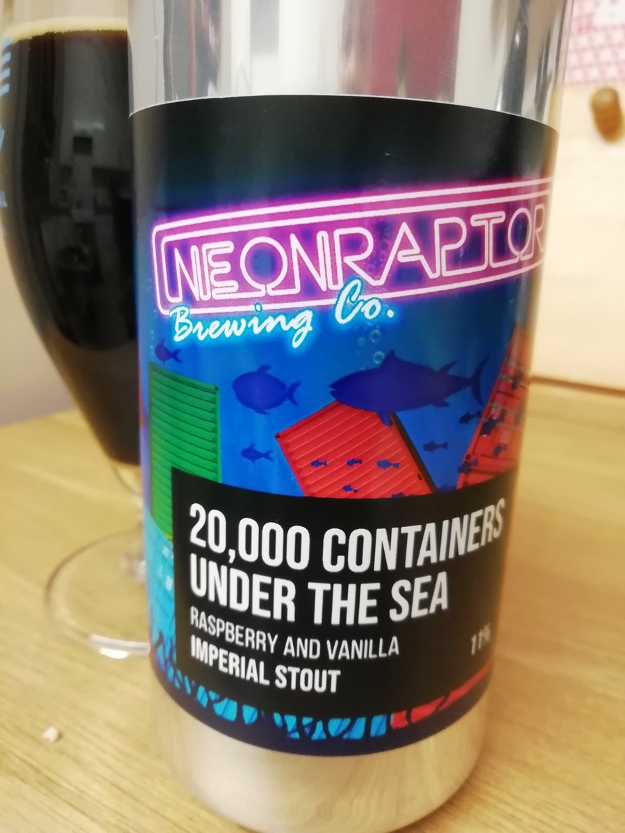 rrswift's tweet image. Just discovered @neonraptorbrew and never want to let go. 20000 containers under the sea??? Sounds  ominous. Tastes rich and delicious.#RealAle #beer #Nottingham