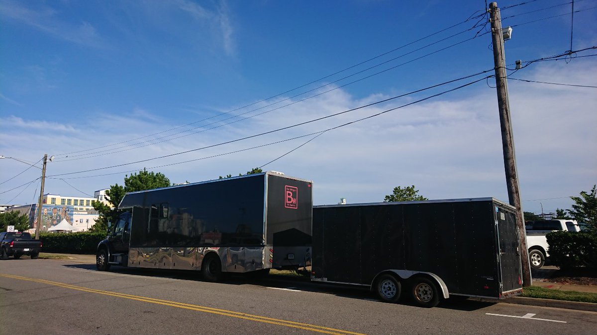 GarethJonesTV's tweet photo. #WheresTheAlarmBandWagonToday Parked at Virginia Beach. A day off! #thealarm #SigmaTour @thealarm https://t.co/6xWigwEJy2
