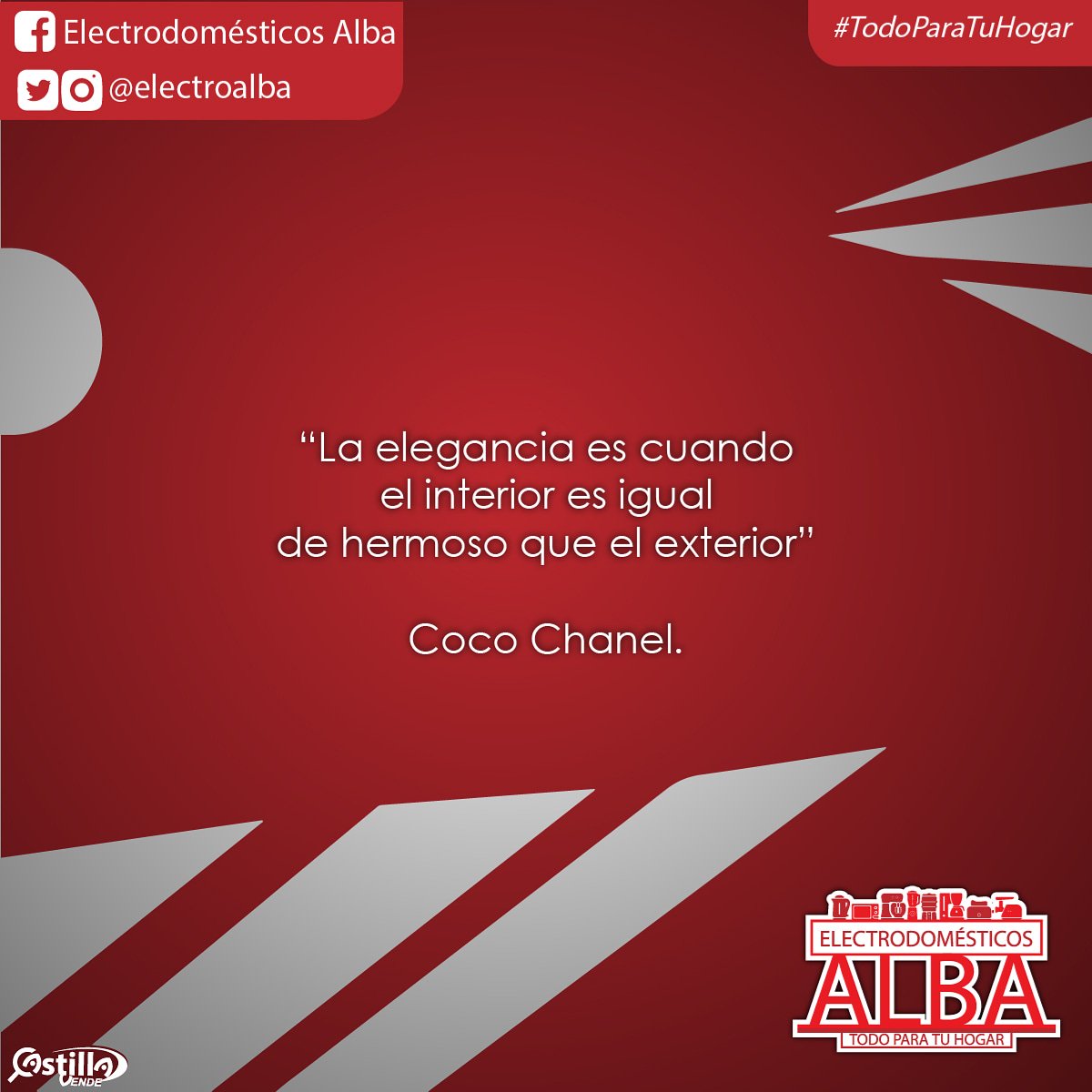 Electroalba's tweet photo. Llena tu hogar de elegancia en este mes de amor y amistad. Visita #ElectrodomésticosAlba.  #CastillaVende #AmorYAmistad https://t.co/tB18wJr2PN