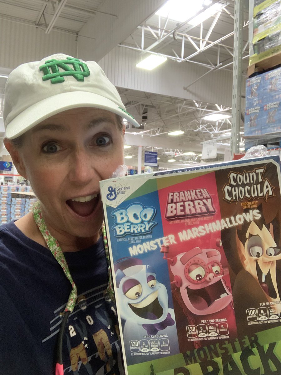 TennisChik's tweet photo. Thank you @SamsClub & @GeneralMills for this amazing cereal trifecta pack! #Frankenberry, #CountChocula & #BooBerry are a must during the Fall @ Halloween season! I totally had Frankenberry for lunch! Please bring back the awesome commercials now! #cereal #ilovecereal 🎃 https://t.co/8YprB1cLPD