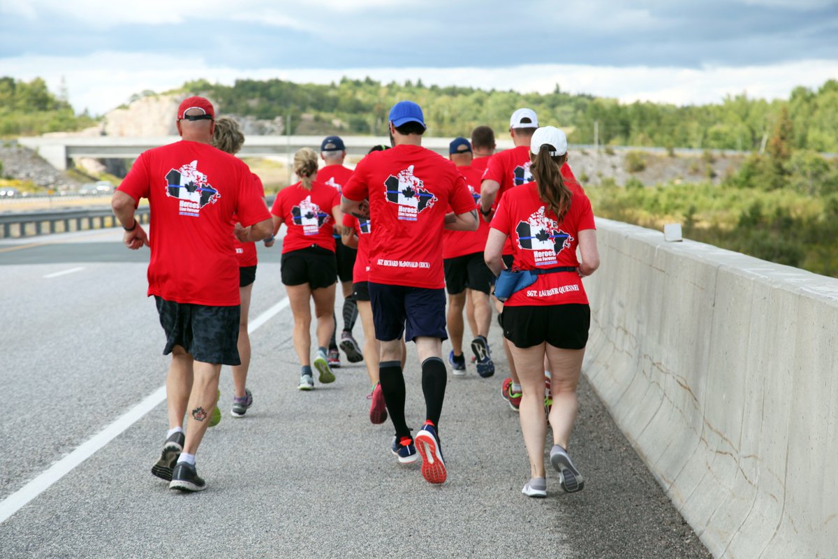 SudburyPolice's tweet photo. Being a Police Officer is more than just a career; it's a life commitment. Today, we ran with family &amp; friends to commemorate the lives, service &amp; ultimate sacrifice of our 8 Fallen Officers. TY to all who joined us for our annual Police Memorial Awareness Run/Walk. #HeroesInLife https://t.co/owKDtnlkwx
