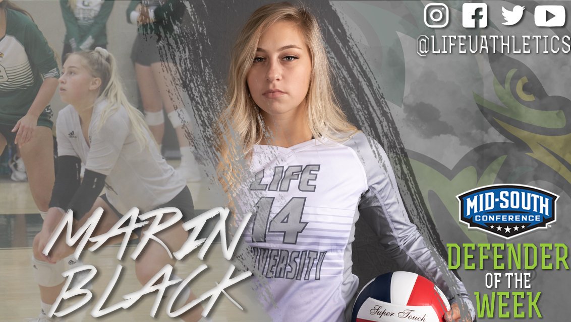 LifeUAthletics's tweet photo. 👏👏congratulations to BOTH Marin Black and Taylor Parrish for being recognized by @MidSouthSports!! Black was named Defender of the Week with 78 total digs and averaged seven per set! Parrish earned Setter of the Week as she totaled 171 assists and averaged 12.2 per set!! https://t.co/xqLT65keBZ
