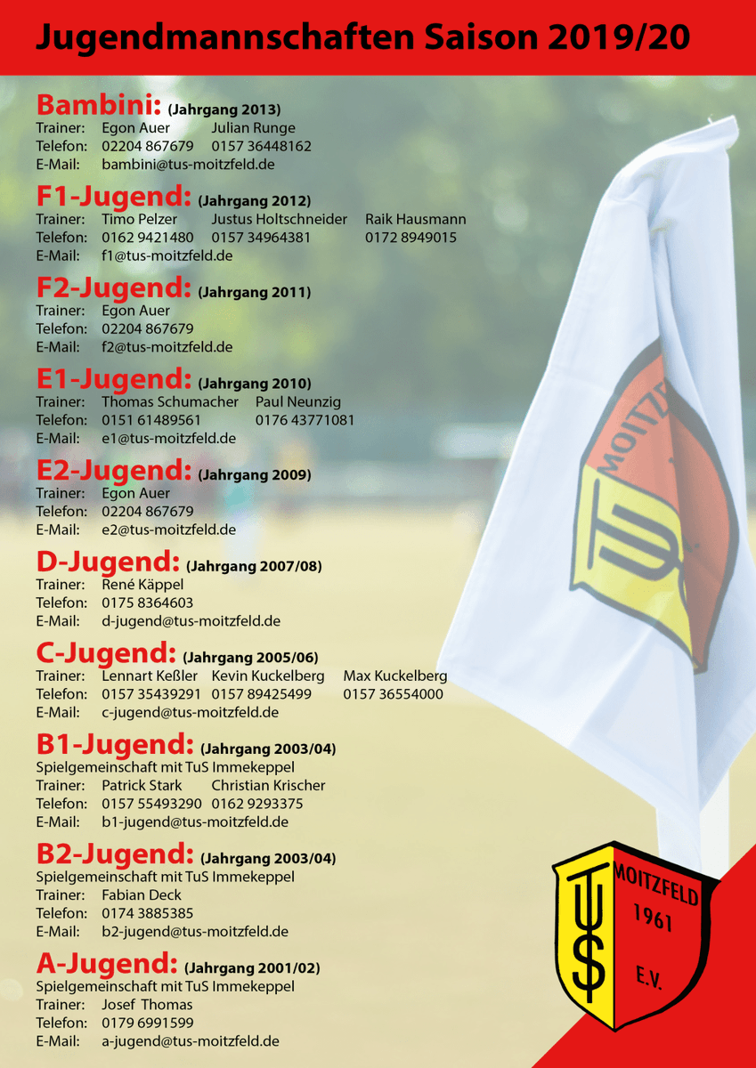 TuS_Moitzfeld's tweet photo. Jugendteams starten in die neue Saison https://t.co/i5qgg8lO7S https://t.co/wzoHi0YKJf
