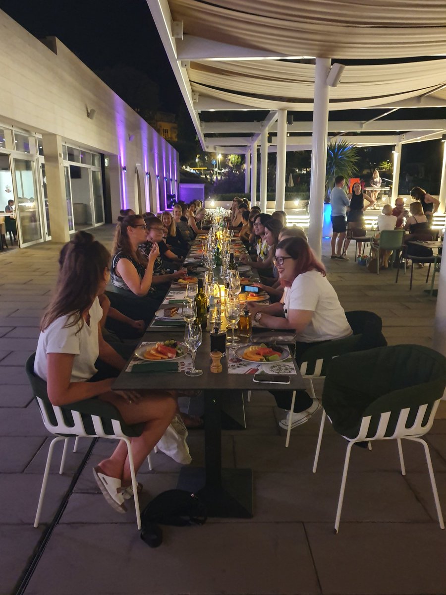 LauraMKoenig's tweet photo. I hope that you all enjoyed our @EHPSCreaters dinner tonight! See you tomorrow for day 2 of the workshop #ehps2019 #create2019 https://t.co/F6R60i0INp