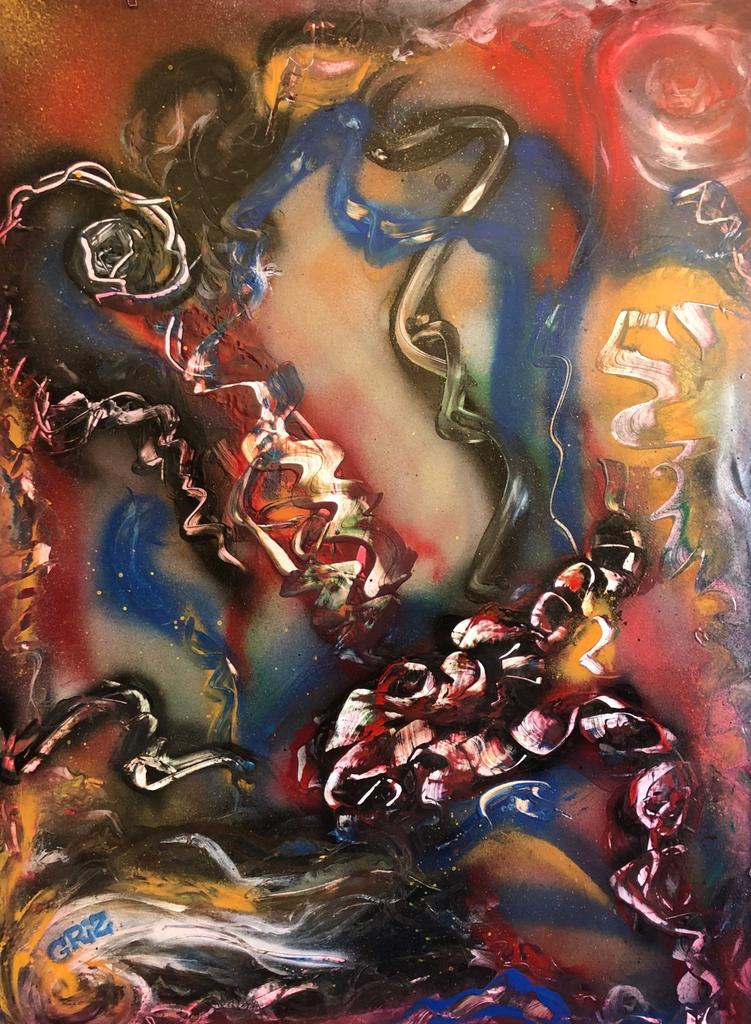 SprayerStar's tweet image. This is the backside of last painting I finished.#luckystar