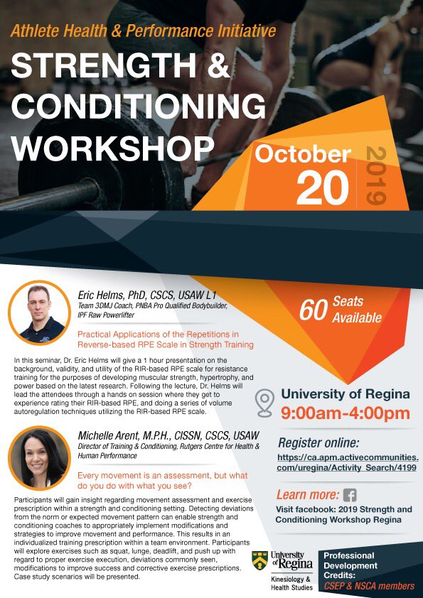 Don’t miss out! There is still time to register for these two great events!

ca.apm.activecommunities.com/uregina/activi…

ca.apm.activecommunities.com/uregina/activi…