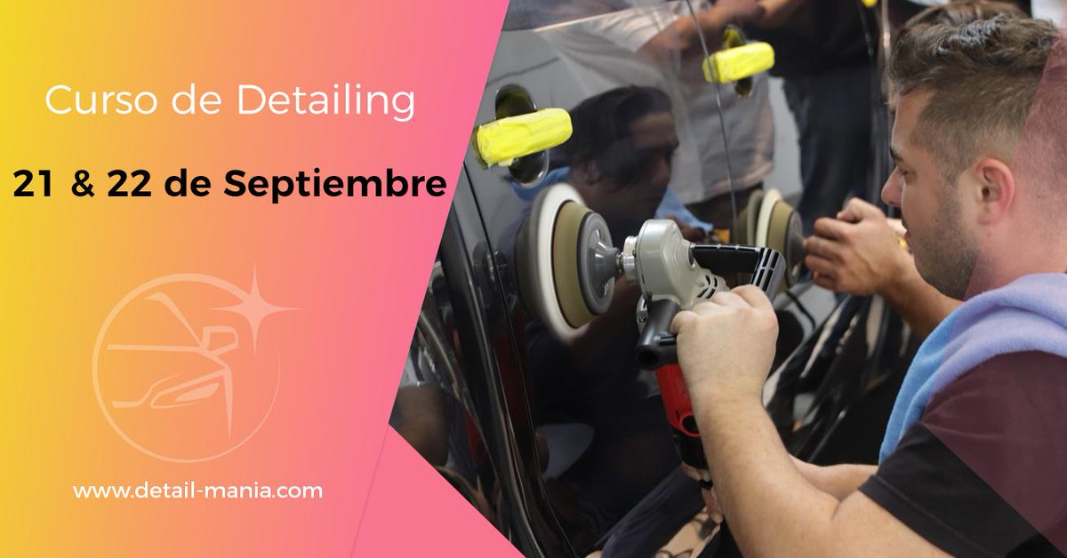 detailmania's tweet photo. 🆙 Anotate en el próximo Curso de Detailing del 21 &amp; 22 de Septiembre y descubrí todas las técnicas y secretos de esta gran pasión 💪🏼 🖥 pagá online https://t.co/4f2CFeU5i5
#DetailingArgentina #DetailingProfesional #QuedoEspejo #CursoDetailing #CursoDetallado https://t.co/cJvstpAWhy