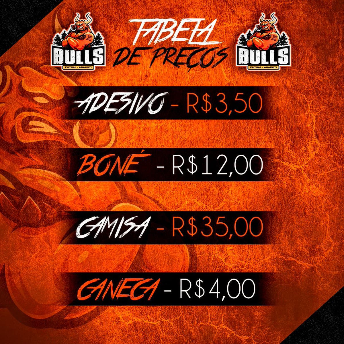 BArapoti's tweet photo. aproveitando pra lembrar que hoje tem lojinha do bulls no ginásio🔥🔝 https://t.co/KsRlXSm8BY