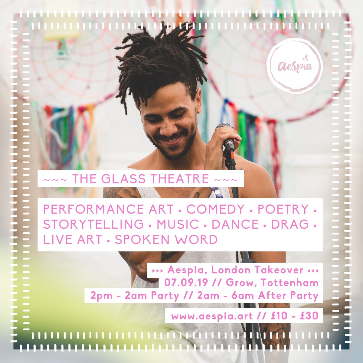 A e s p i a (@aespia_festival) on Twitter photo Get ready for Aespia's newest project: the #glasstheatre <a href="/GrowTottenham/">Grow Tottenham</a> - our very own LGBTQIA+ stage for live performance of all shapes, sizes and sparkles. We will be announcing our shiny line-up very soon! #queer #lgbt #LGBTQIA #theatre #london #queerarts #womxnarts #liveart Get ready for Aespia's newest project: the #glasstheatre <a href="/GrowTottenham/">Grow Tottenham</a> - our very own LGBTQIA+ stage for live performance of all shapes, sizes and sparkles. We will be announcing our shiny line-up very soon! #queer #lgbt #LGBTQIA #theatre #london #queerarts #womxnarts #liveart