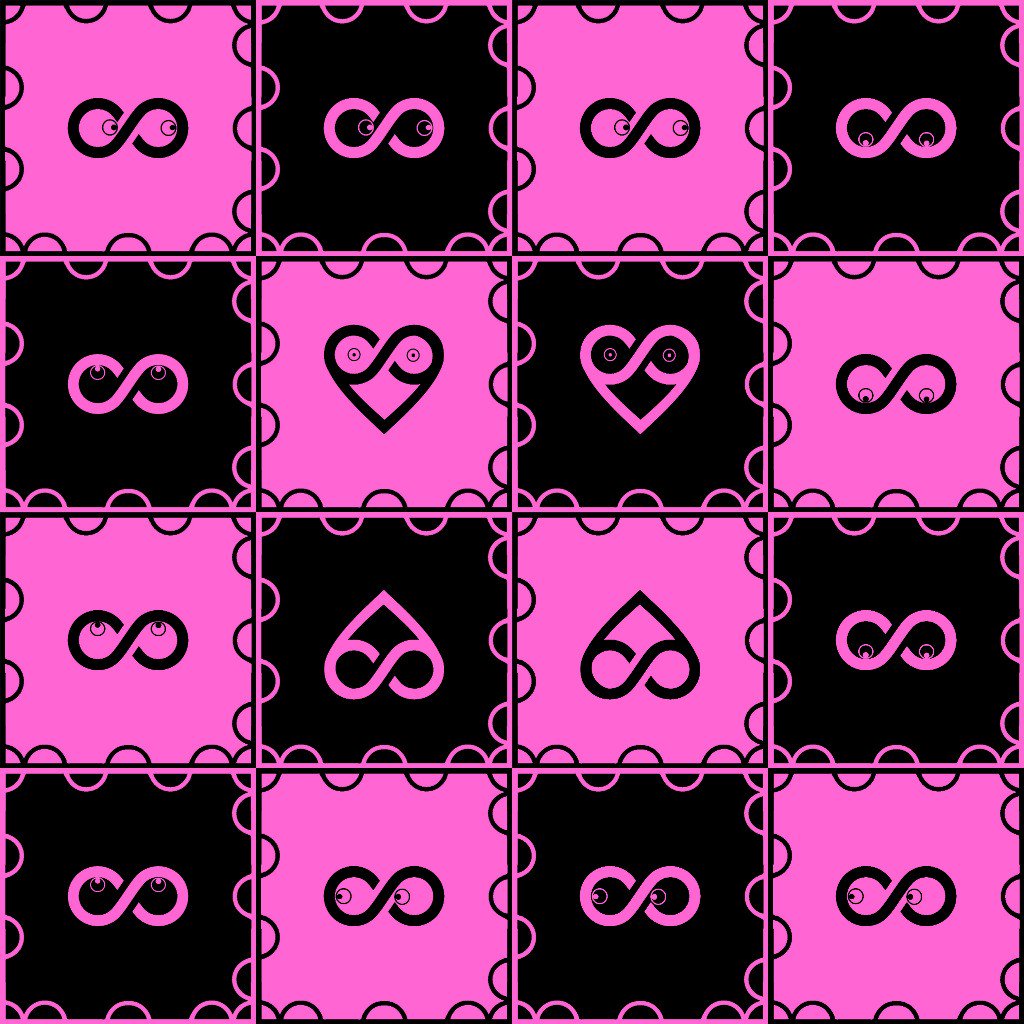 サイトーセーゾー Saitoseizo Sur Twitter 無限マークアート ボインは無限にイロッぽい 無限マーク 無限アート ボイン 現代アート スマホアート サイトーセーゾー