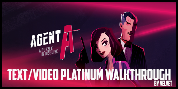 PS3Imports's tweet photo. Agent A: A Puzzle in disguise, Text & Video #walkthrough by @8BitsofVelvet. 2-5 Hours 🎮🏆🥳 Stacking Lists (EU & NA) Point & Click, Puzzler! @yakandco, @JasonRawlings, @elwhiteo #AgentAgame #indiegame #PlayStation #TrophyHunter https://t.co/blhgMV3ZIS https://t.co/4QYGDXNIg0