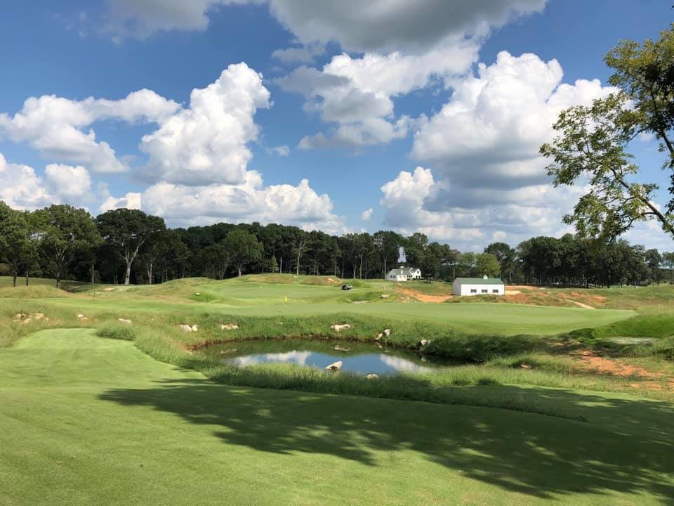 The Sink Hole Opening Day | Perfect day for the opening of our new short course. Shout out to members Justin Perry and Sammy Levinson on getting a Hole-In-One!